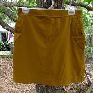 Womens Athleta Skort Size 12 Gold Tennis Golf Pickleball